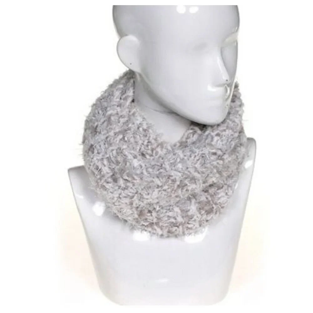 Charter Club Chenille Eyelash Loop Scarf in Grey